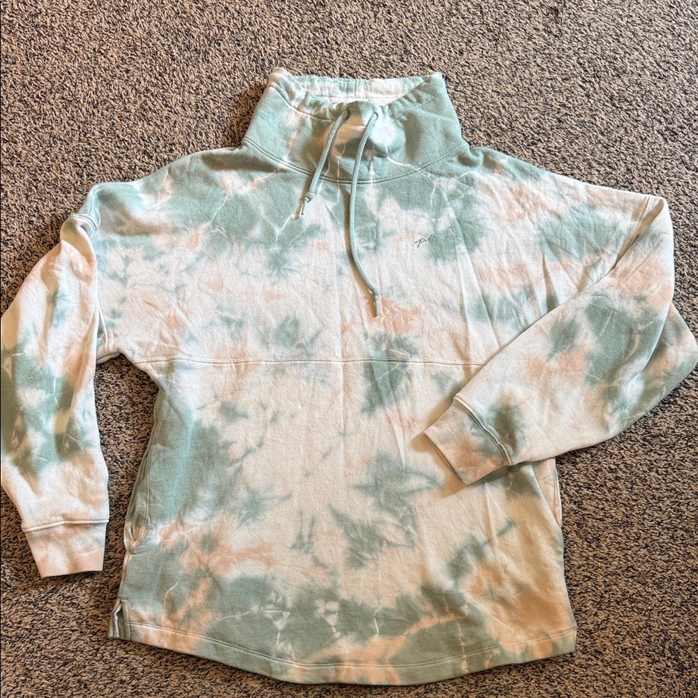 VS Pink tie dye pullover sweatshirt